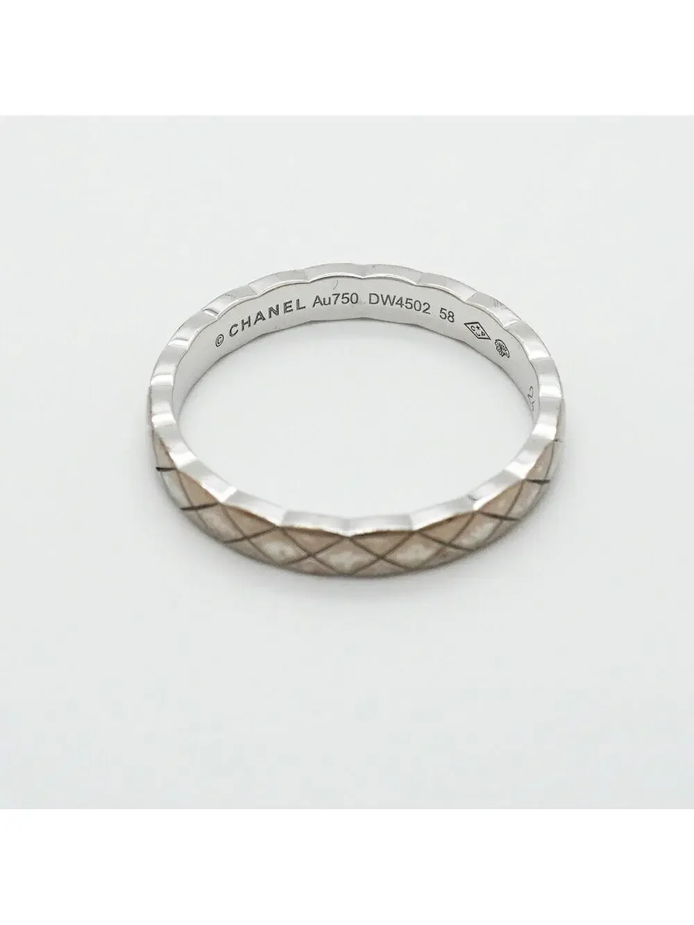 Chanel Ring 18K White Gold #327577C17B